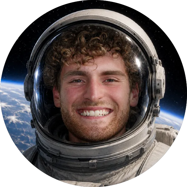Niklas Blank als Astronaut