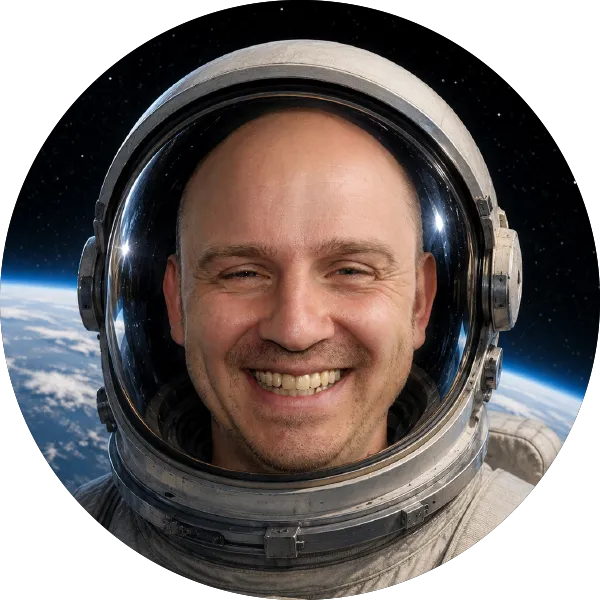 Samuel Kober als Astronaut